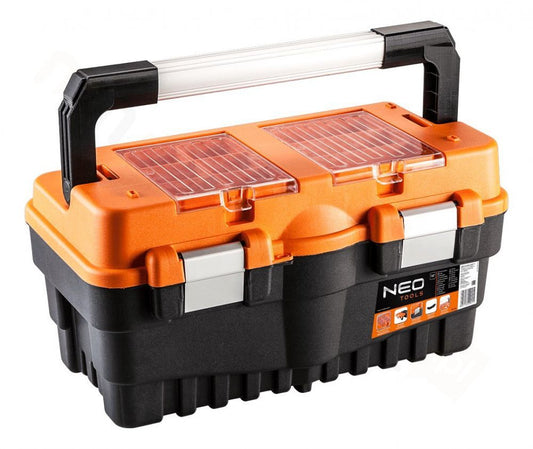 Neo Tools Tool Box with Removable Tray 18"