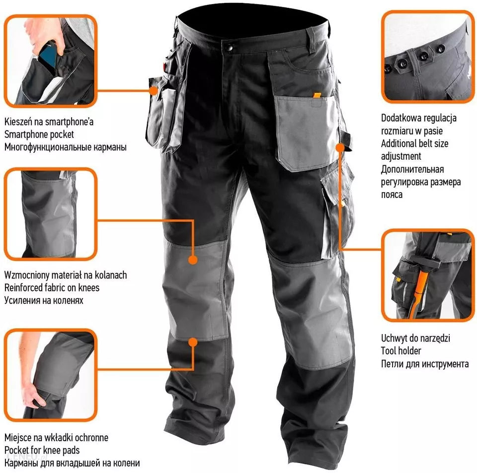 Neo Tools Cargo Work Trousers - S,M, L, LD, XL,2XL